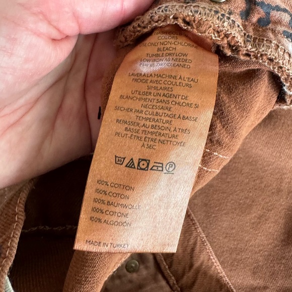 NWT! We The Free Carpenter TINSLEY BAGGY HIGH RISE STRAIGHT LEG Color: Chocolate - Picture 7 of 14